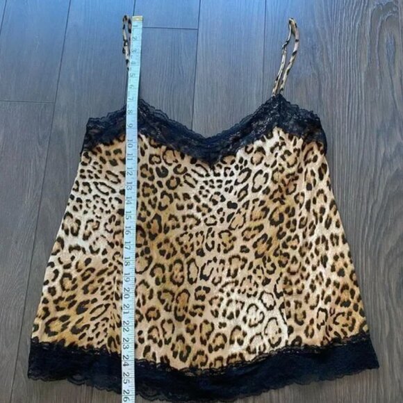 ZARA Leopard Print Lace Trimmed Cami - Picture 7 of 12